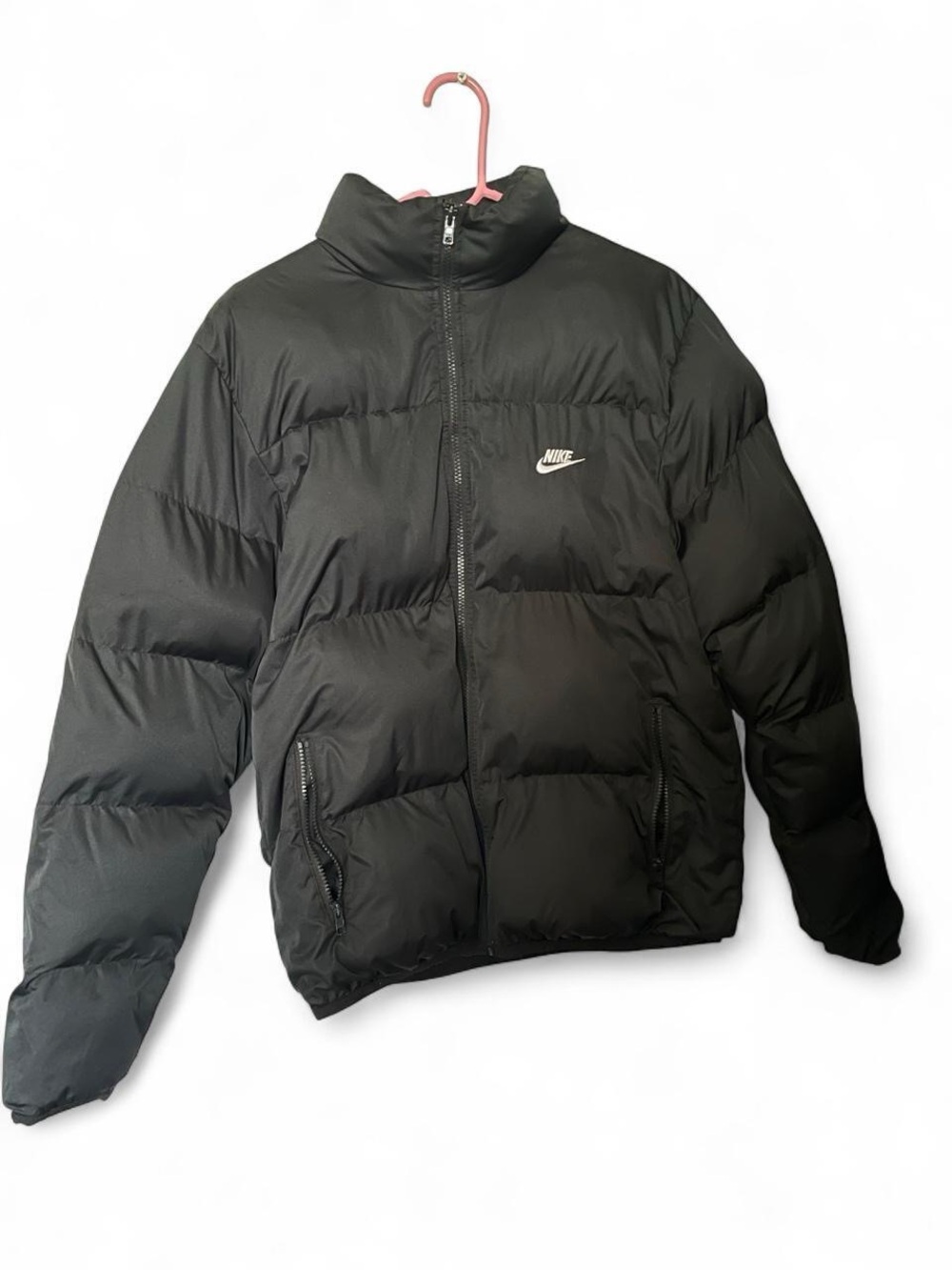 Nike Sportswear Puffer Bomber Jacket Black Mens Size XS